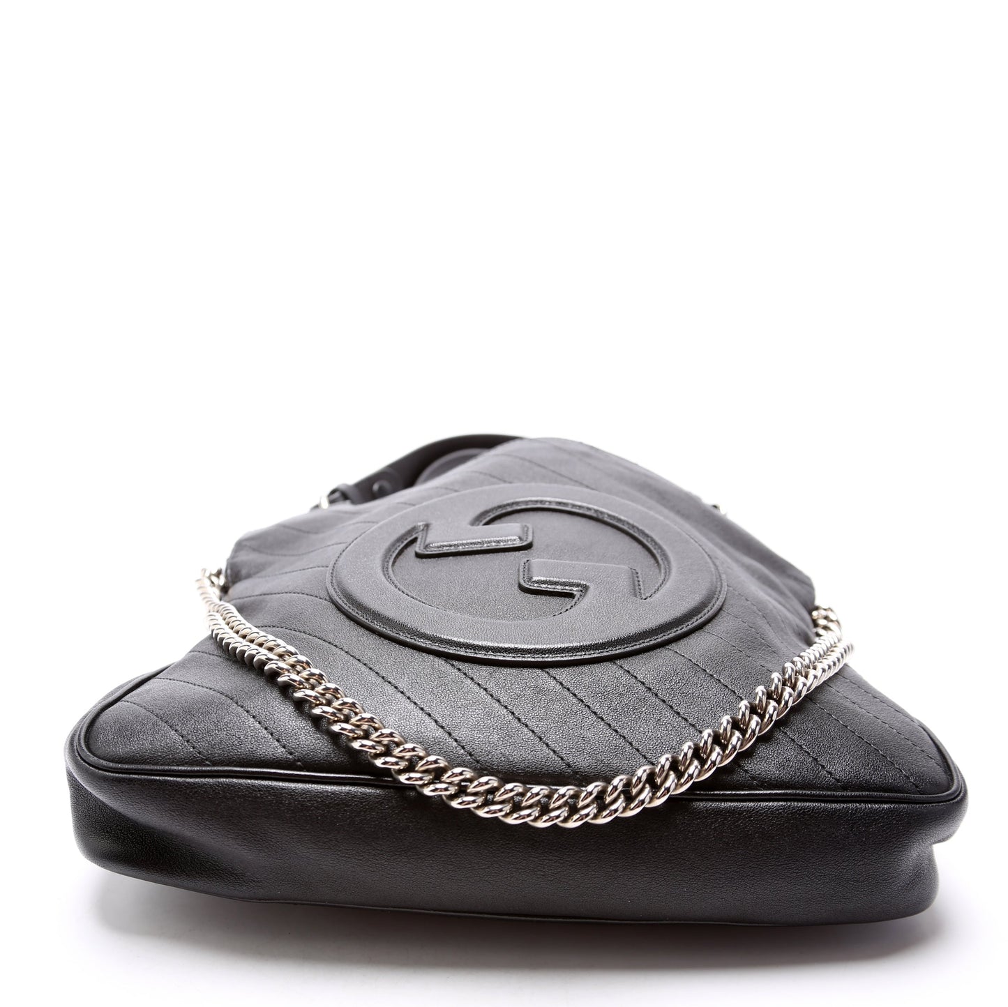 Gucci 751518 Blondie Small Leather Tote Black Bag
