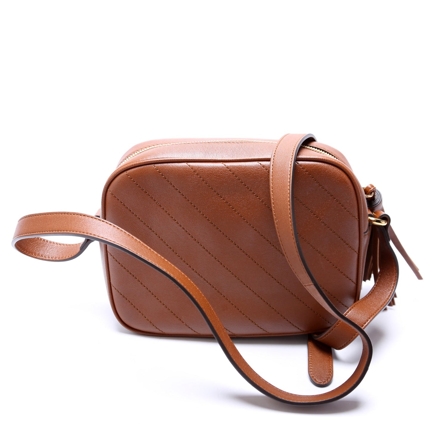 Gucci 742360 Blondie Leather Small Shoulder Brown Bag