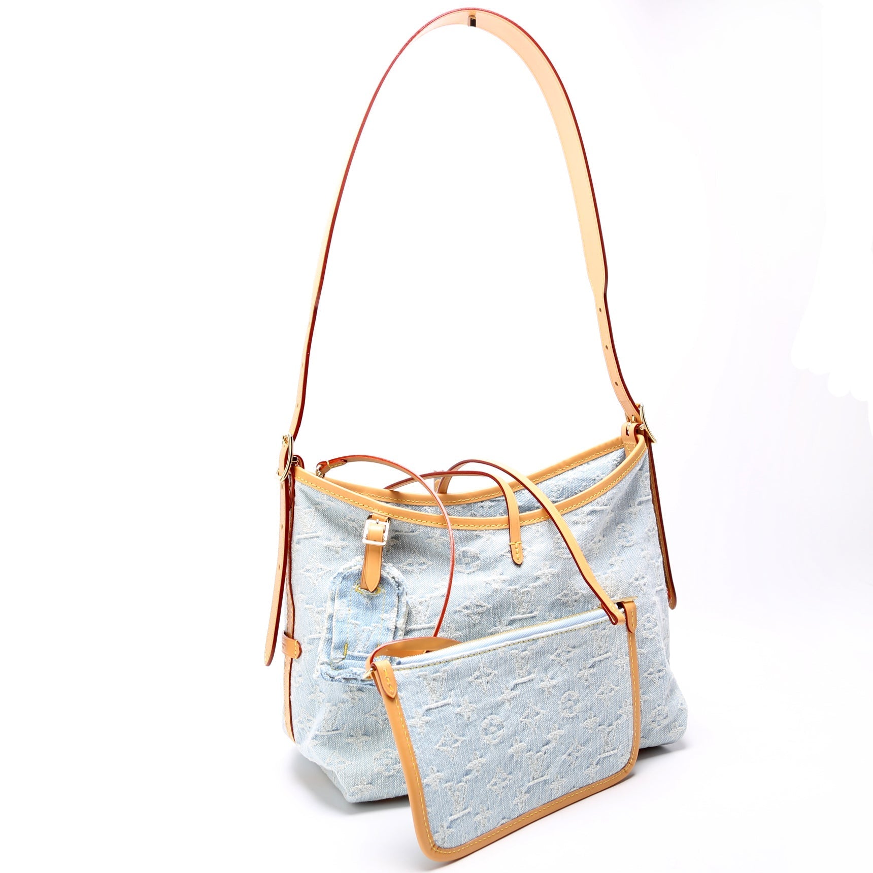 Louis Vuitton Carryall PM Denim Blue/Brown