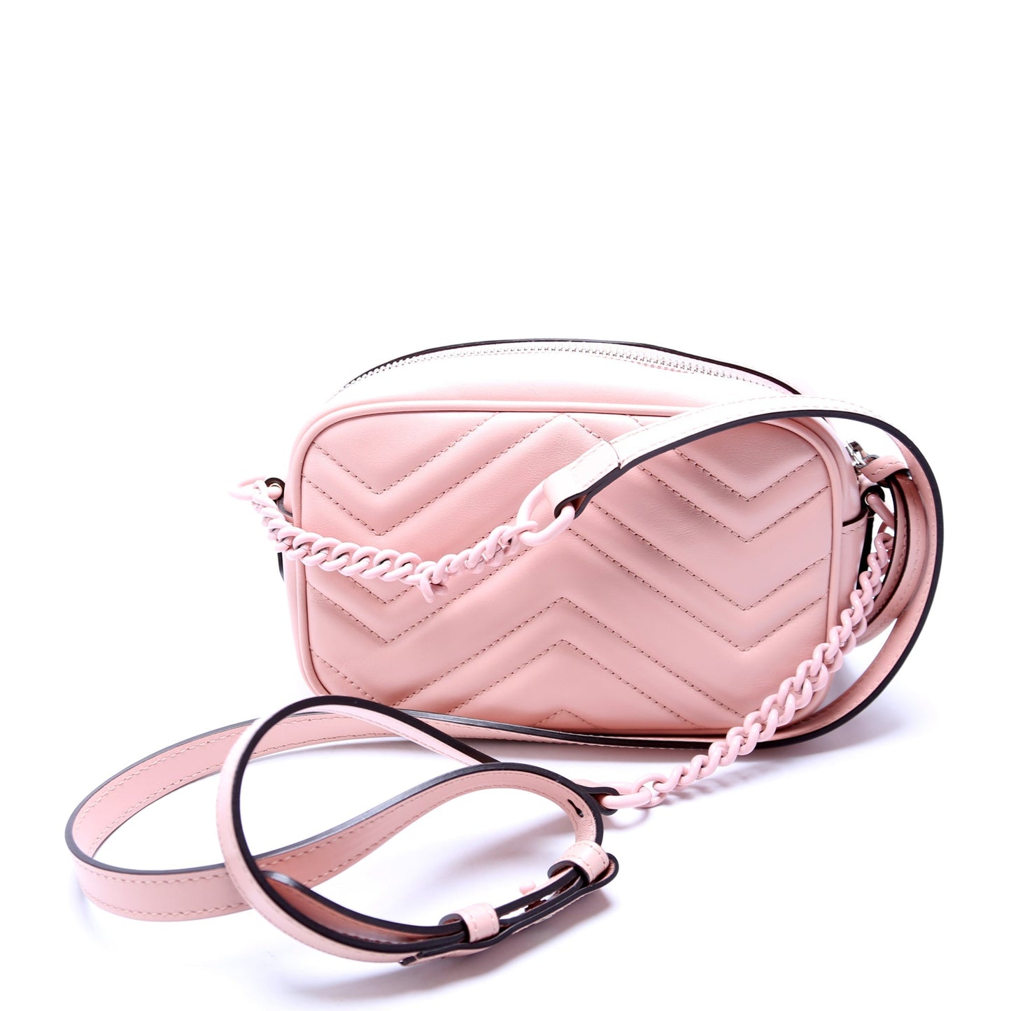 Gucci 634936 Marmont Aria Mini Camera Pink Bag