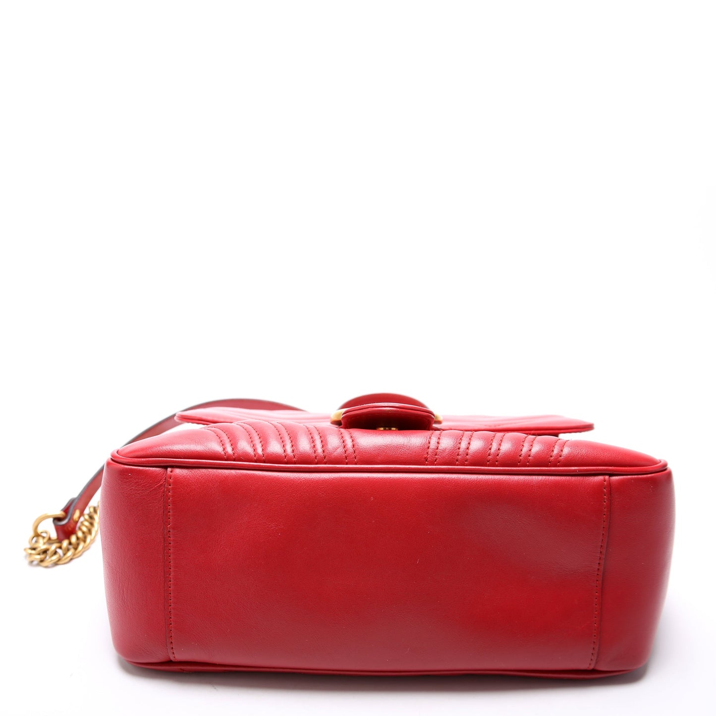 Gucci 498110 GG Marmont Small Top Handle Red Bag