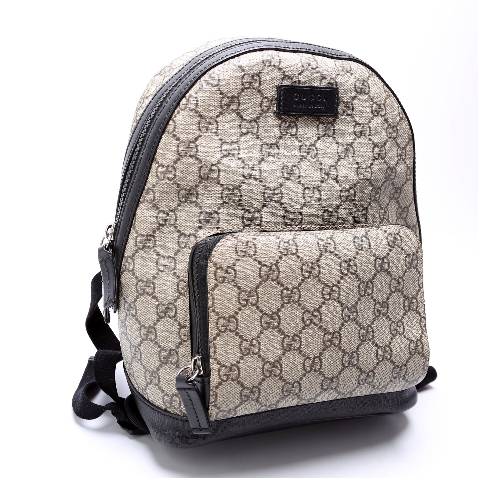Gucci 429020 GG Supreme Eden Backpack Small Beige/Black Bag