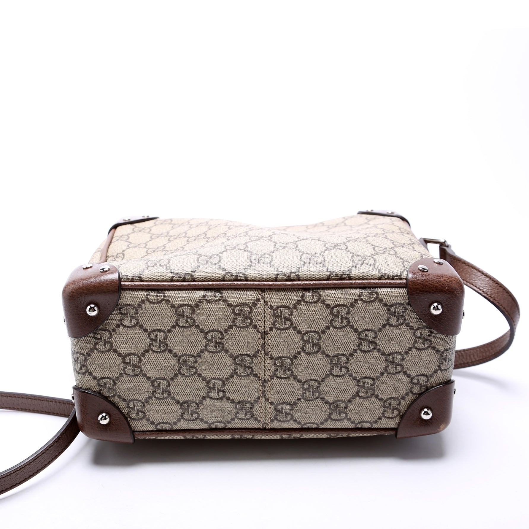 Gucci 626363 GG Supreme Square Messenger Brown Bag