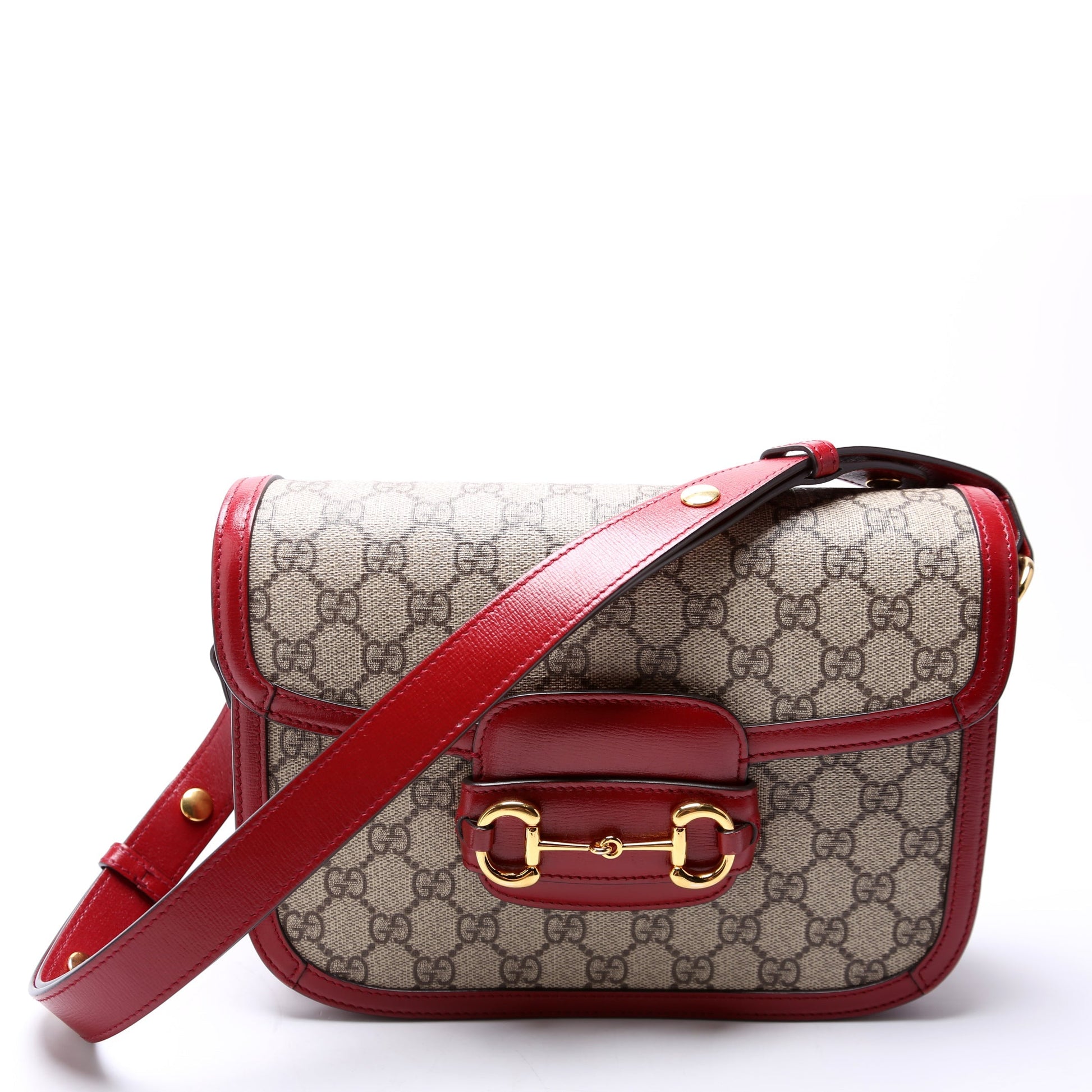 Gucci 602204 Horsebit 1955 Shoulder Red Bag
