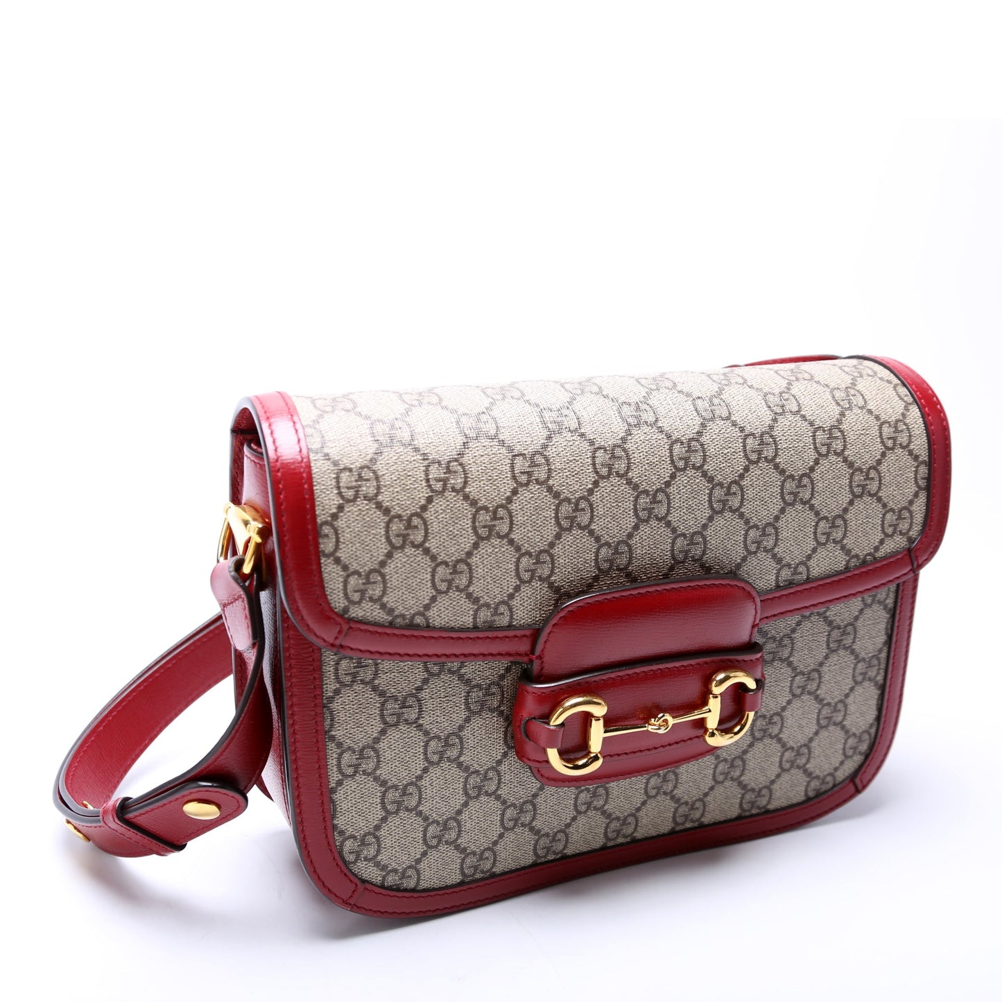 Gucci 602204 Horsebit 1955 Shoulder Red Bag