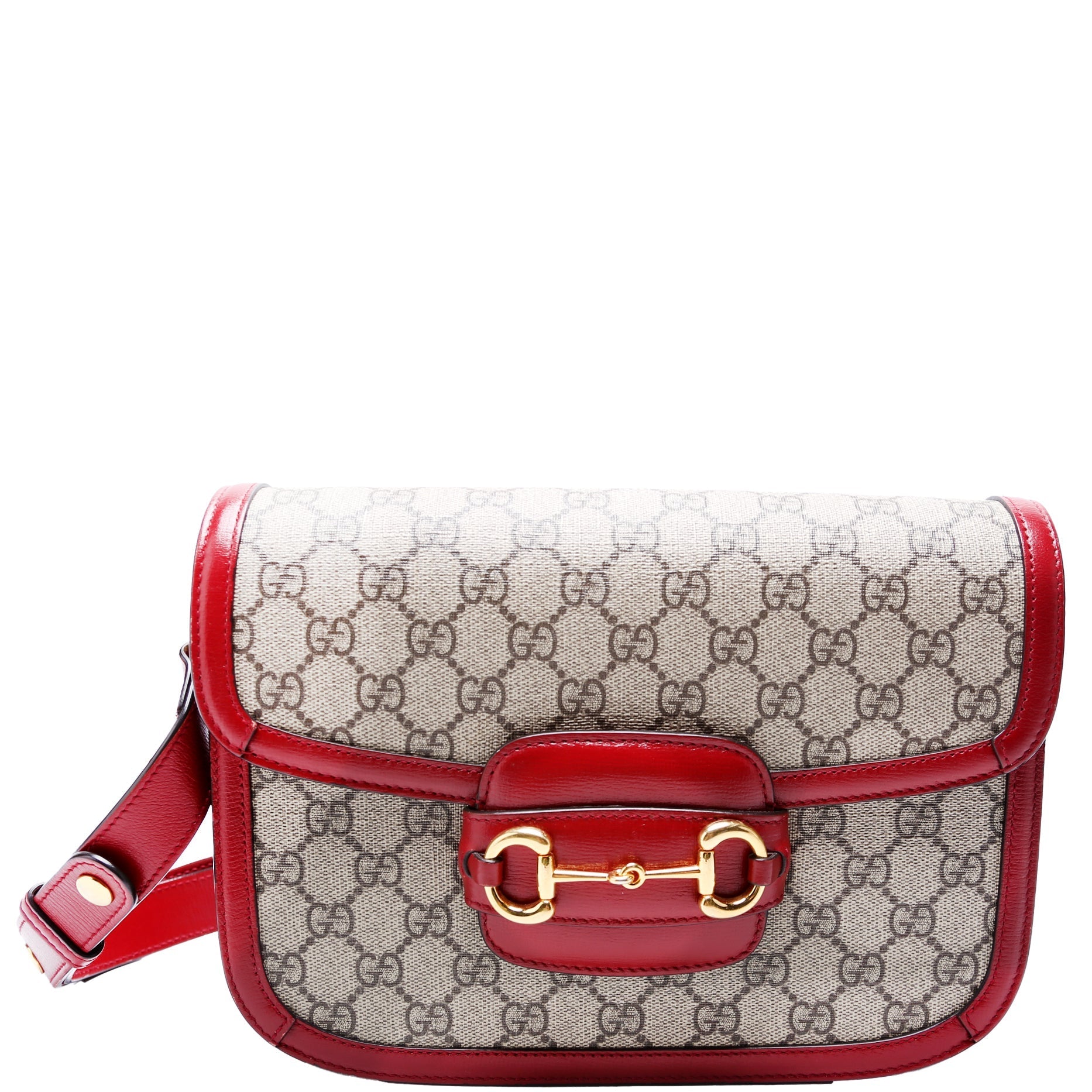 Gucci 602204 Horsebit 1955 Shoulder Red Bag