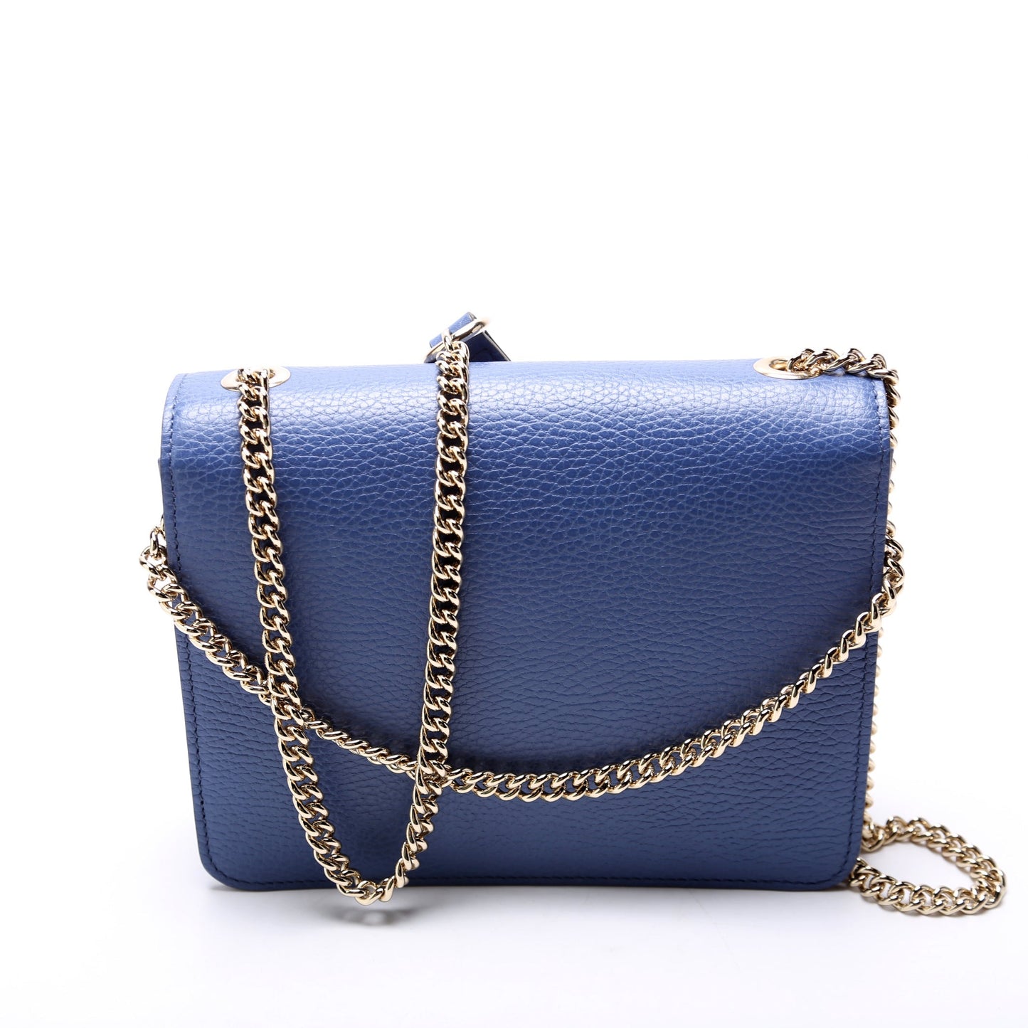 Gucci 510304 Interlocking Small Crossbody Blue Bag