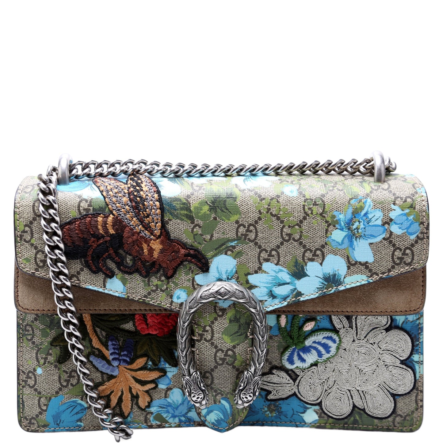 Gucci 400249 Dionysus GG Blooms Embroidered Small Bag