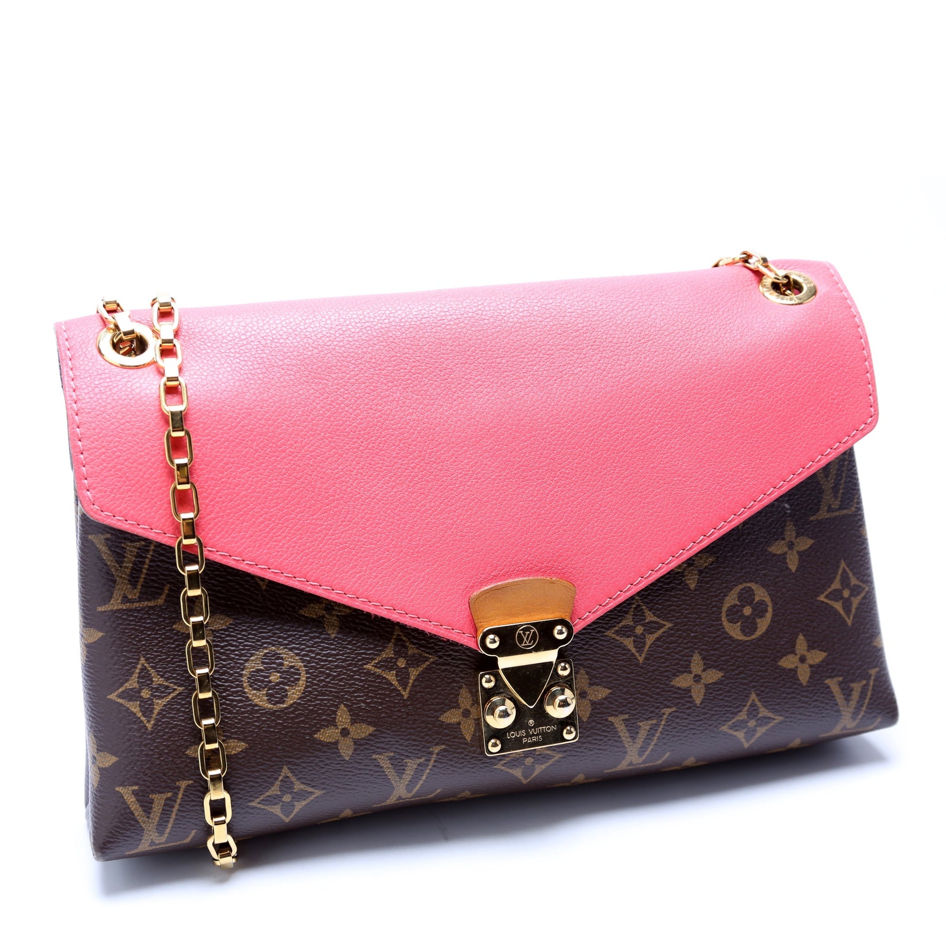 Louis Vuitton Pallas Chain Monogram Salmon