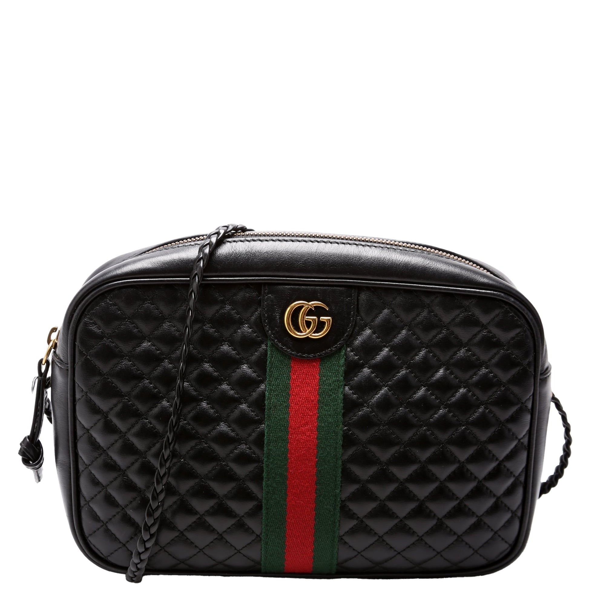 Gucci 541051 Trapuntata Leather Small Black Bag