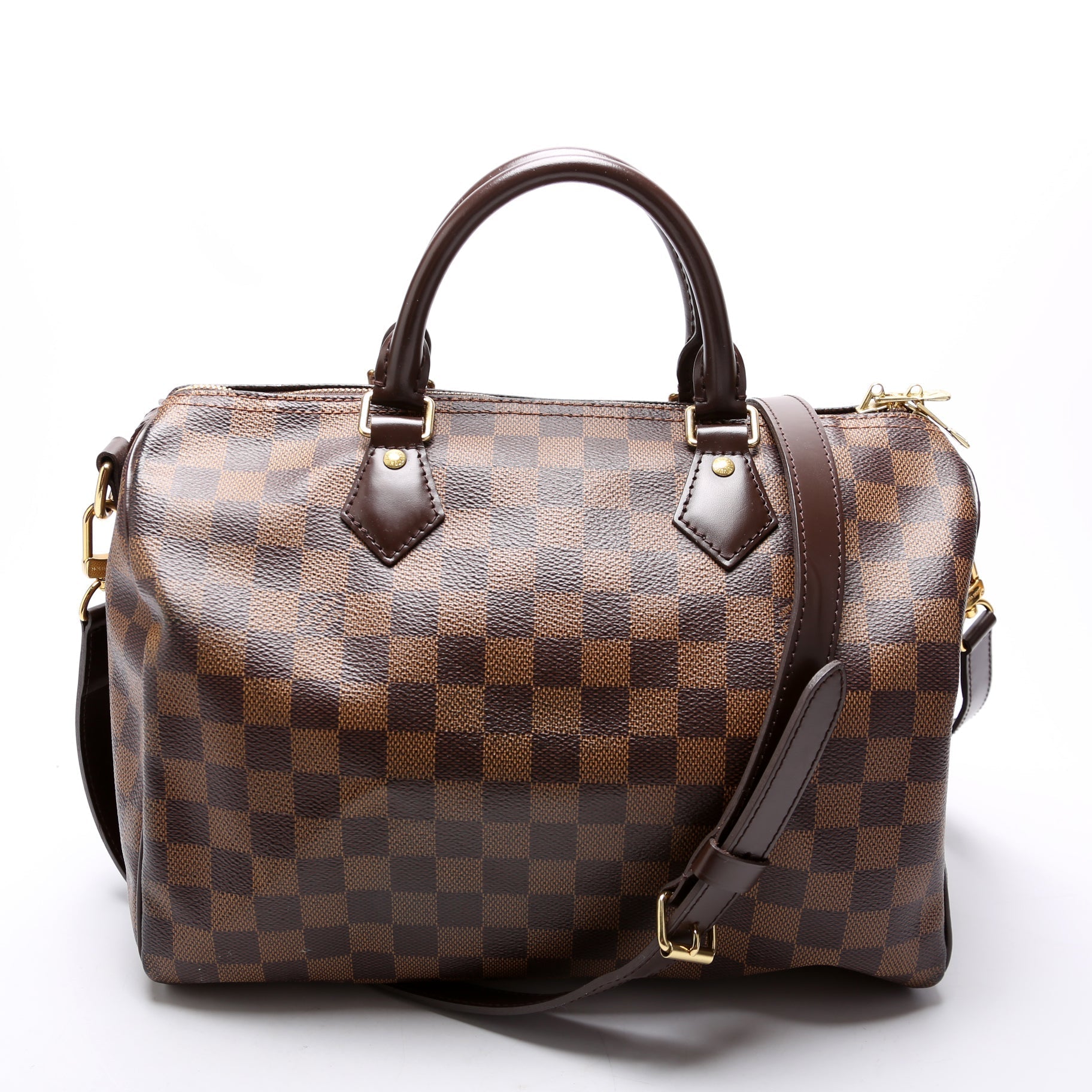 Louis Vuitton Speedy 30 Bandouliere Damier Ebene