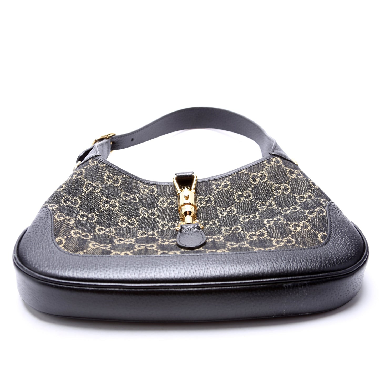 Gucci 678843 GG Canvas 1961 Jackie Hobo Small Black Bag