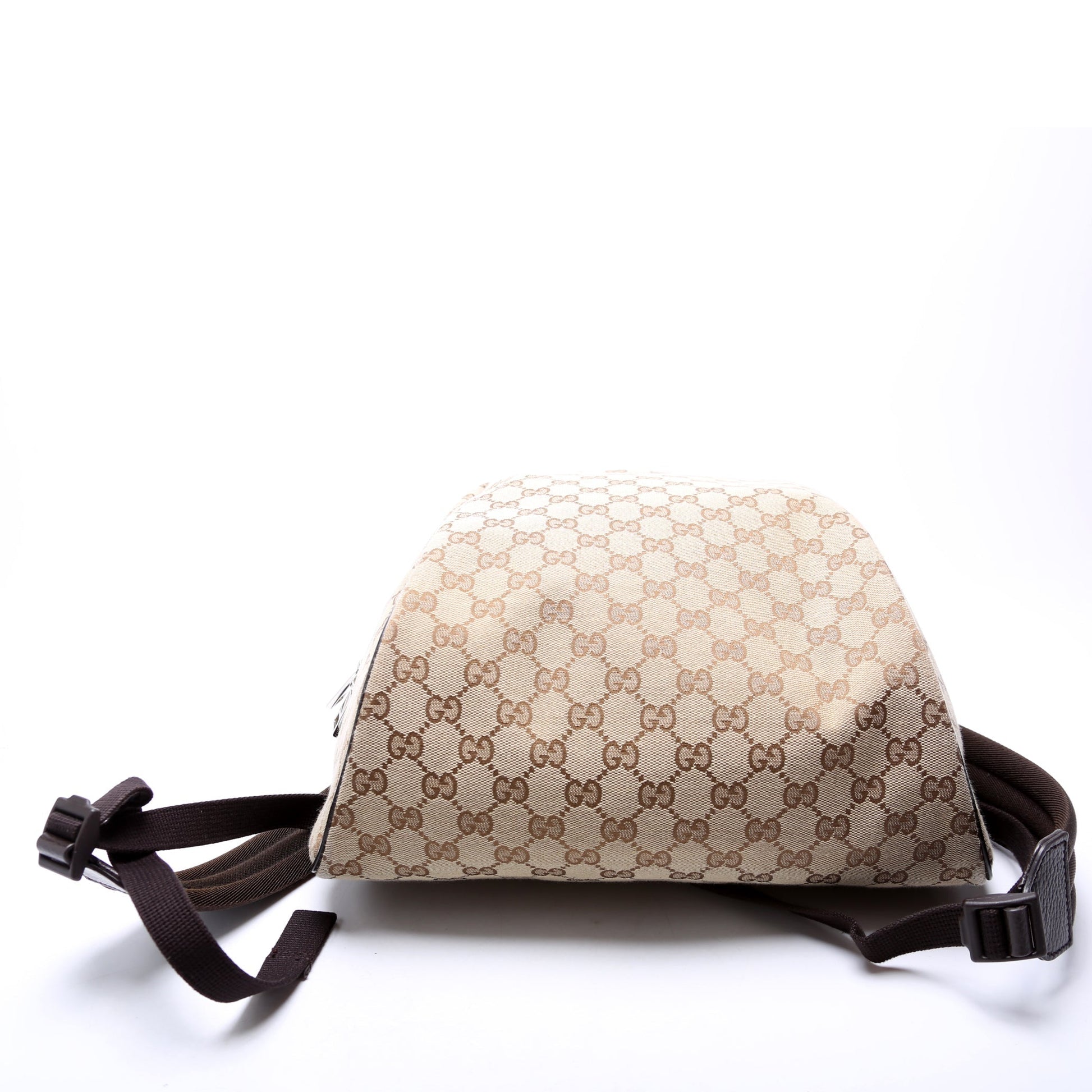 Gucci 449906 GG Canvas Travel Backpack Brown Bag