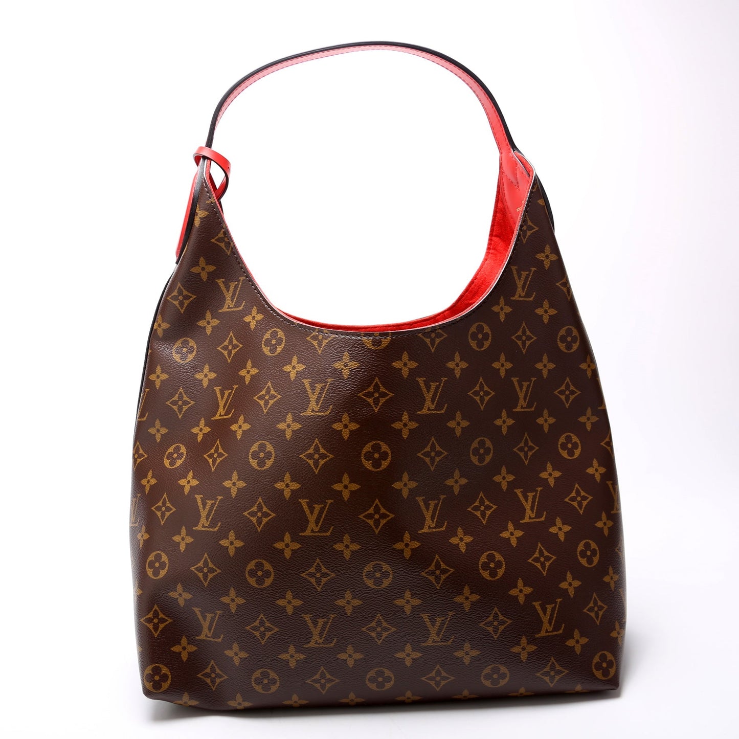 Louis Vuitton Flower Hobo Monogram Red
