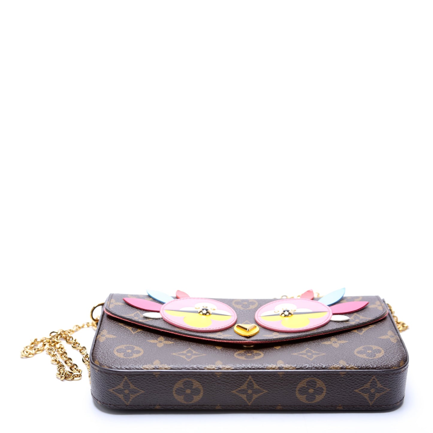 Louis Vuitton Pochette Felicie Lovely Bird Monogram Pink