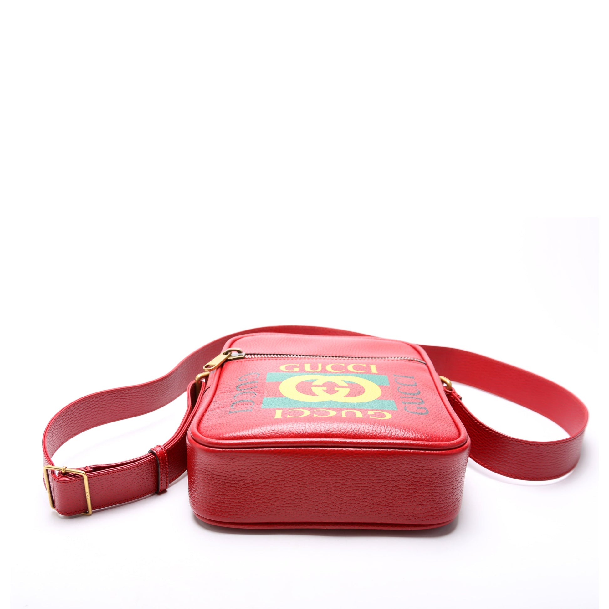 Gucci 523591 Retro Logo Medium Messenger Red Bag