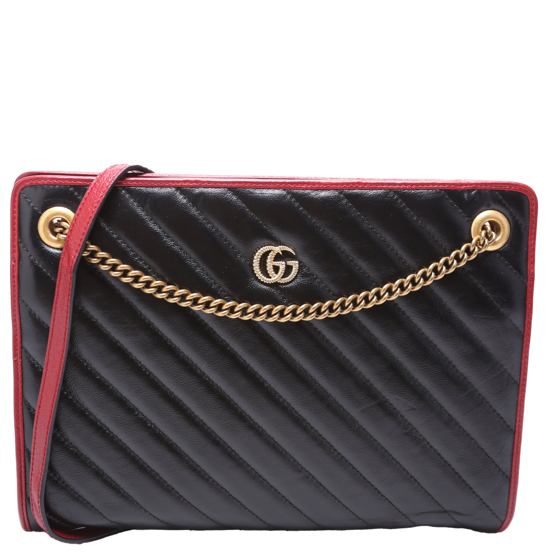 Gucci 524592 GG Torchon Accordion Medium Black Bag
