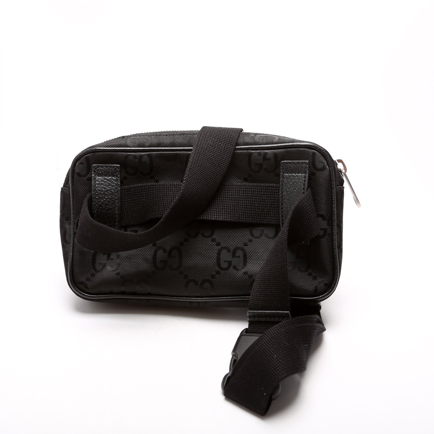 Gucci 631341 Nylon Off the Grid Logo Belt Black Bag