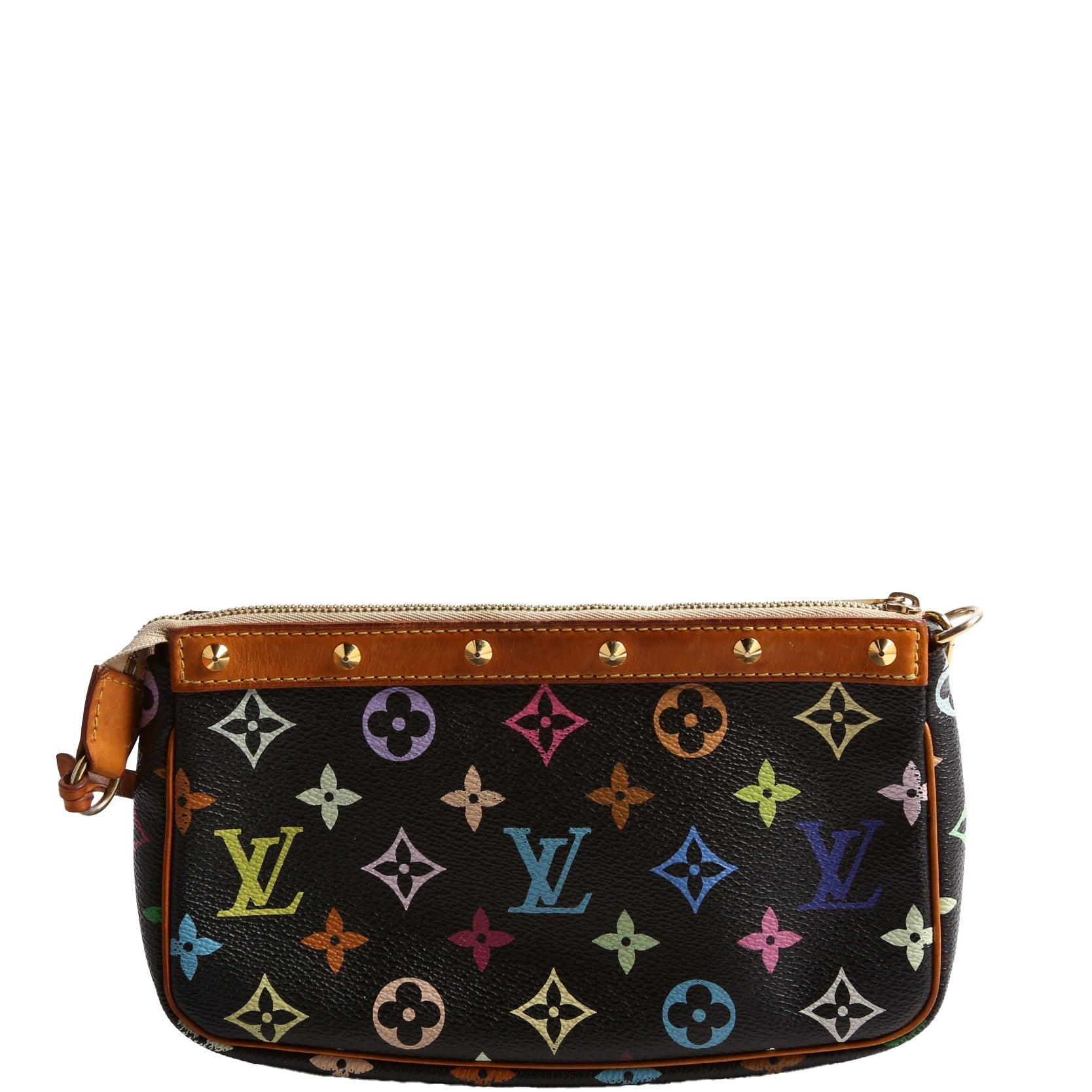 Louis Vuitton Pochette Accessoires Multicolor Monogram Black