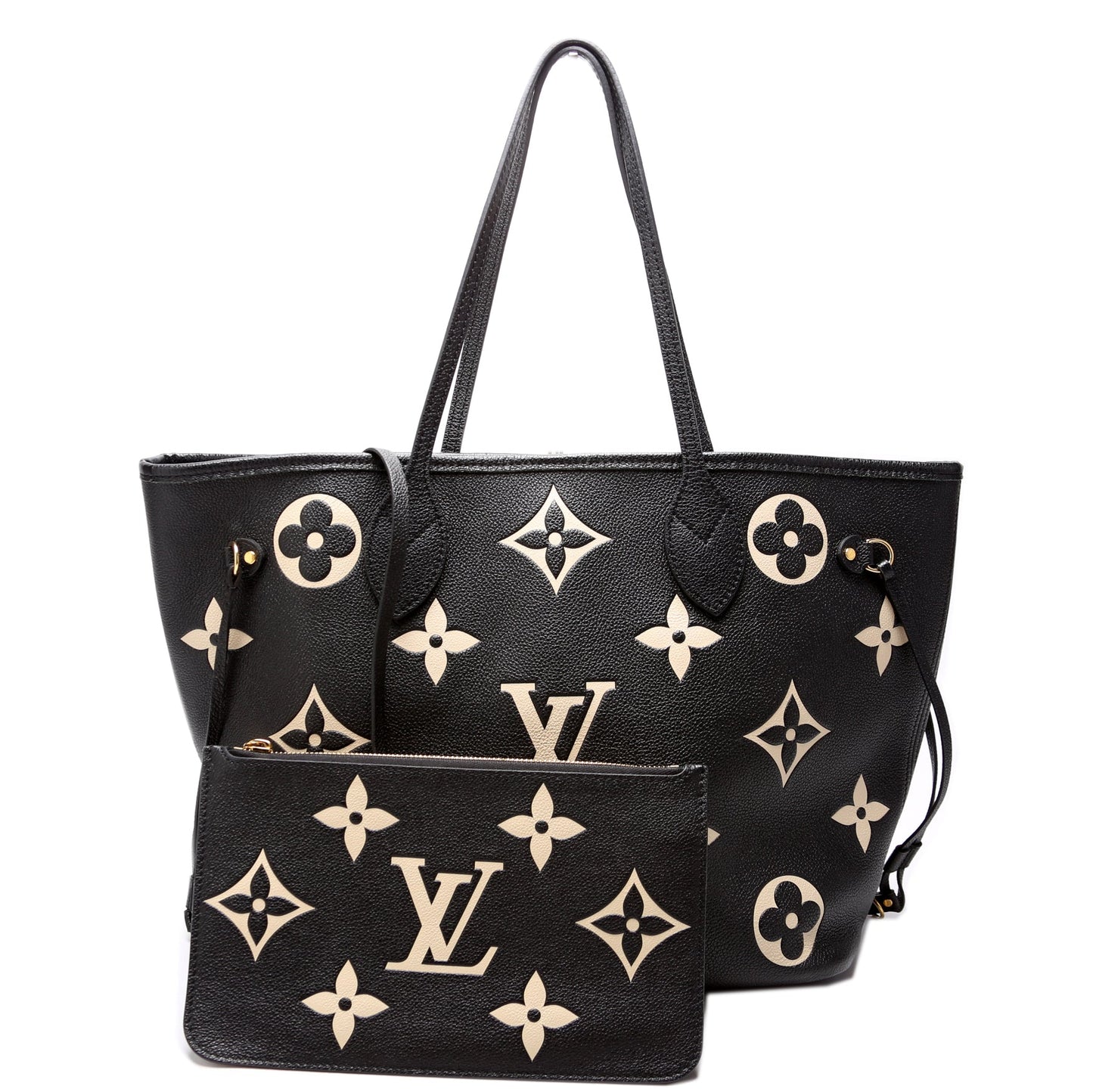Louis Vuitton Neverfull w/ Wallet MM Bicolor Empreinte
