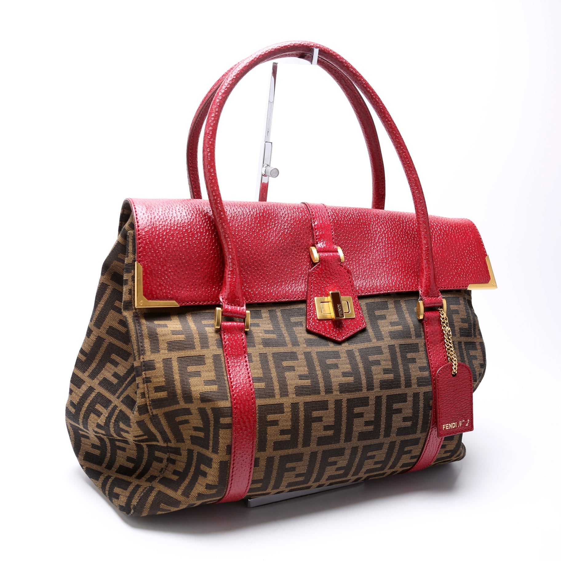 Fendi 8BR647 Linda Classic Zucca Large Bag