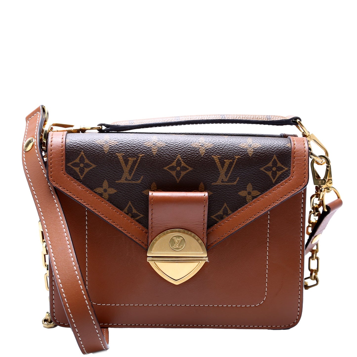 Louis Vuitton Biface Calfskin/Monogram Brown