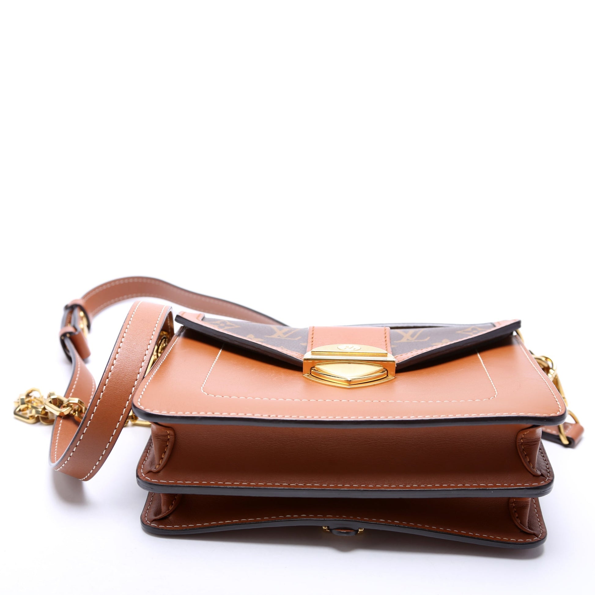 Louis Vuitton Biface Calfskin/Monogram Brown