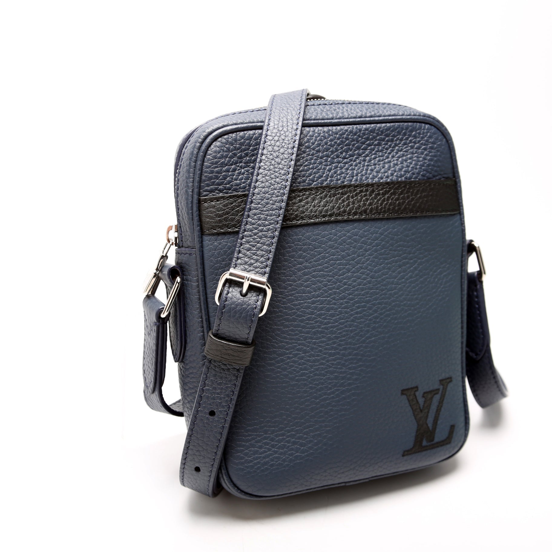 Louis Vuitton Danube Slim Taurillon Leather Blue