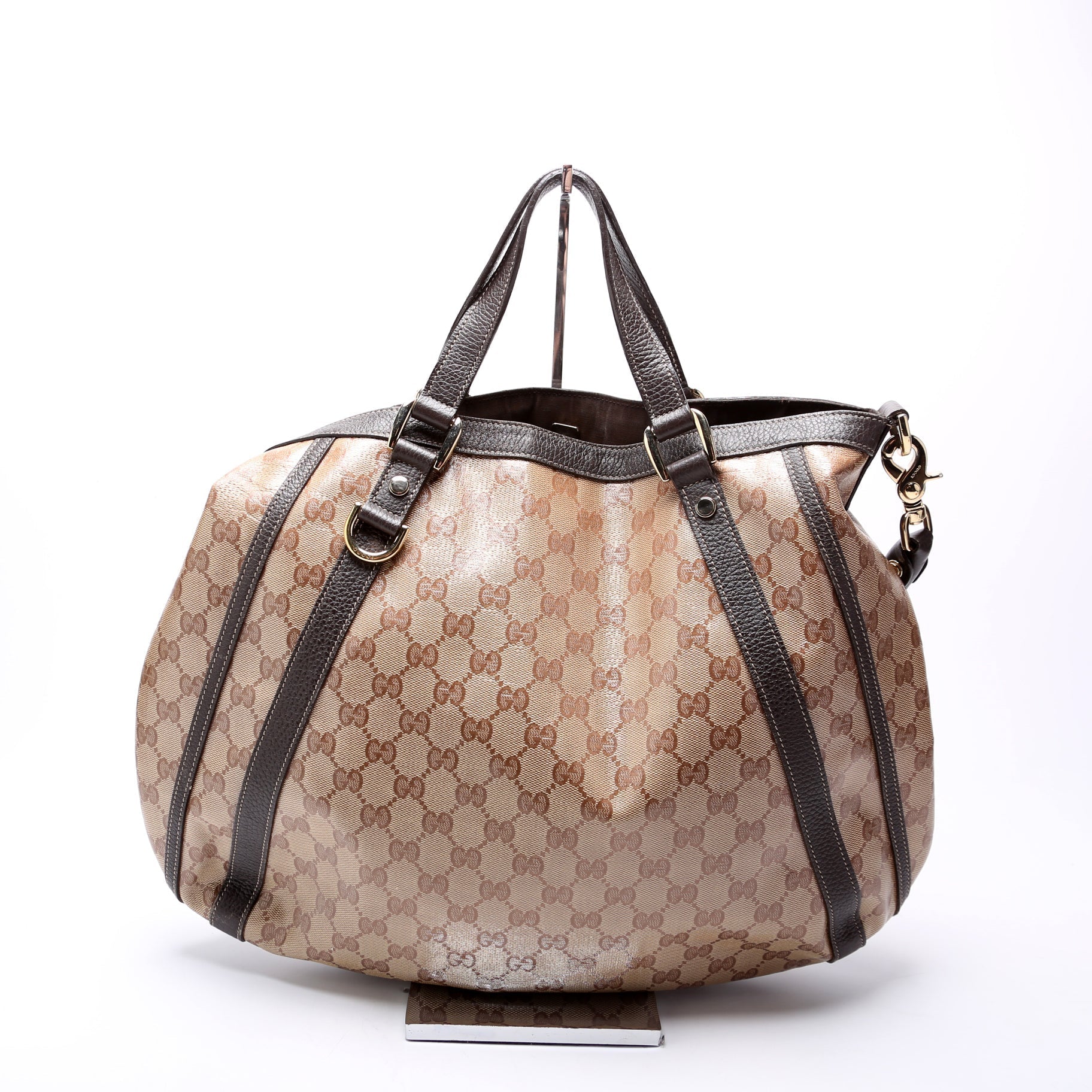 Gucci 268641 GG Crystal Medium Abbey Convertible Tote Bag