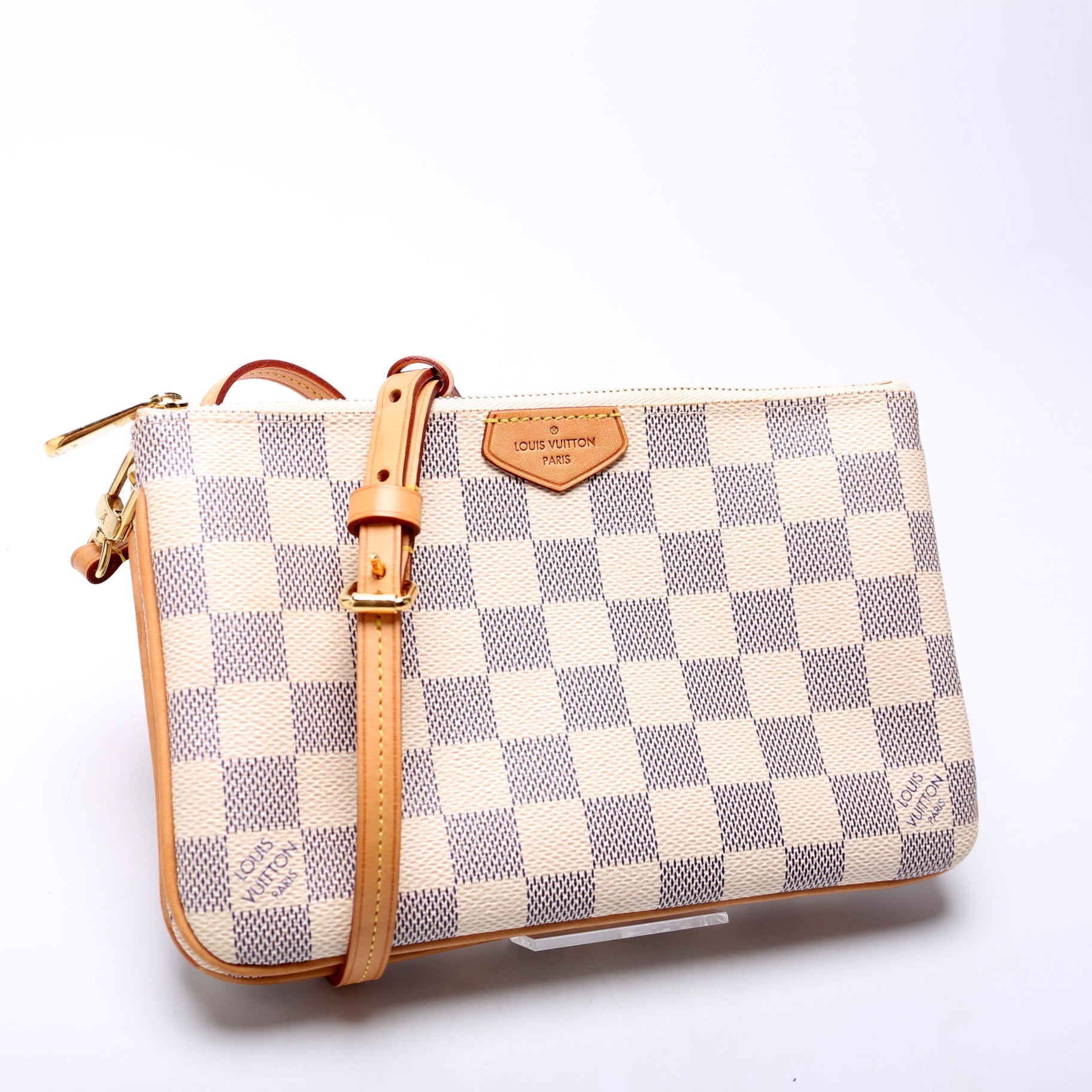 Louis Vuitton Double Zip Pochette Damier Azur