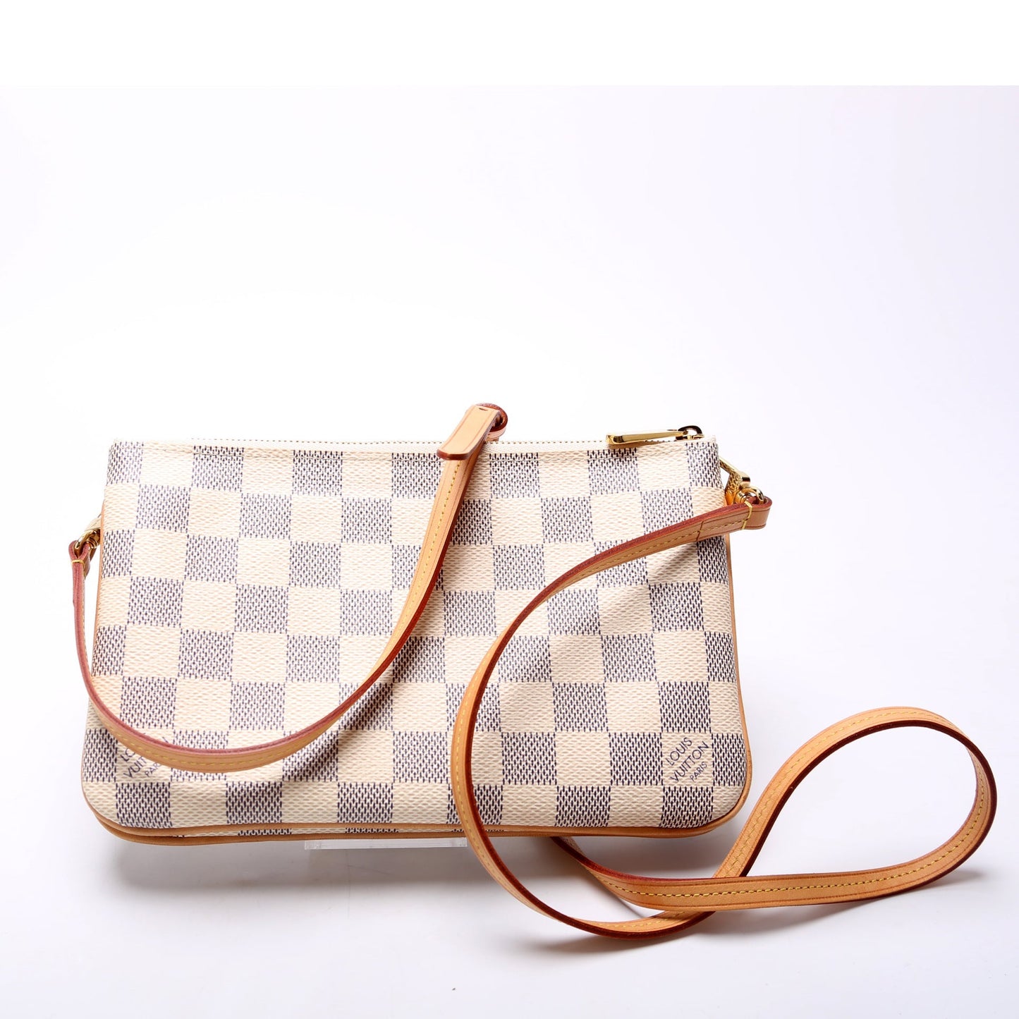 Louis Vuitton Double Zip Pochette Damier Azur