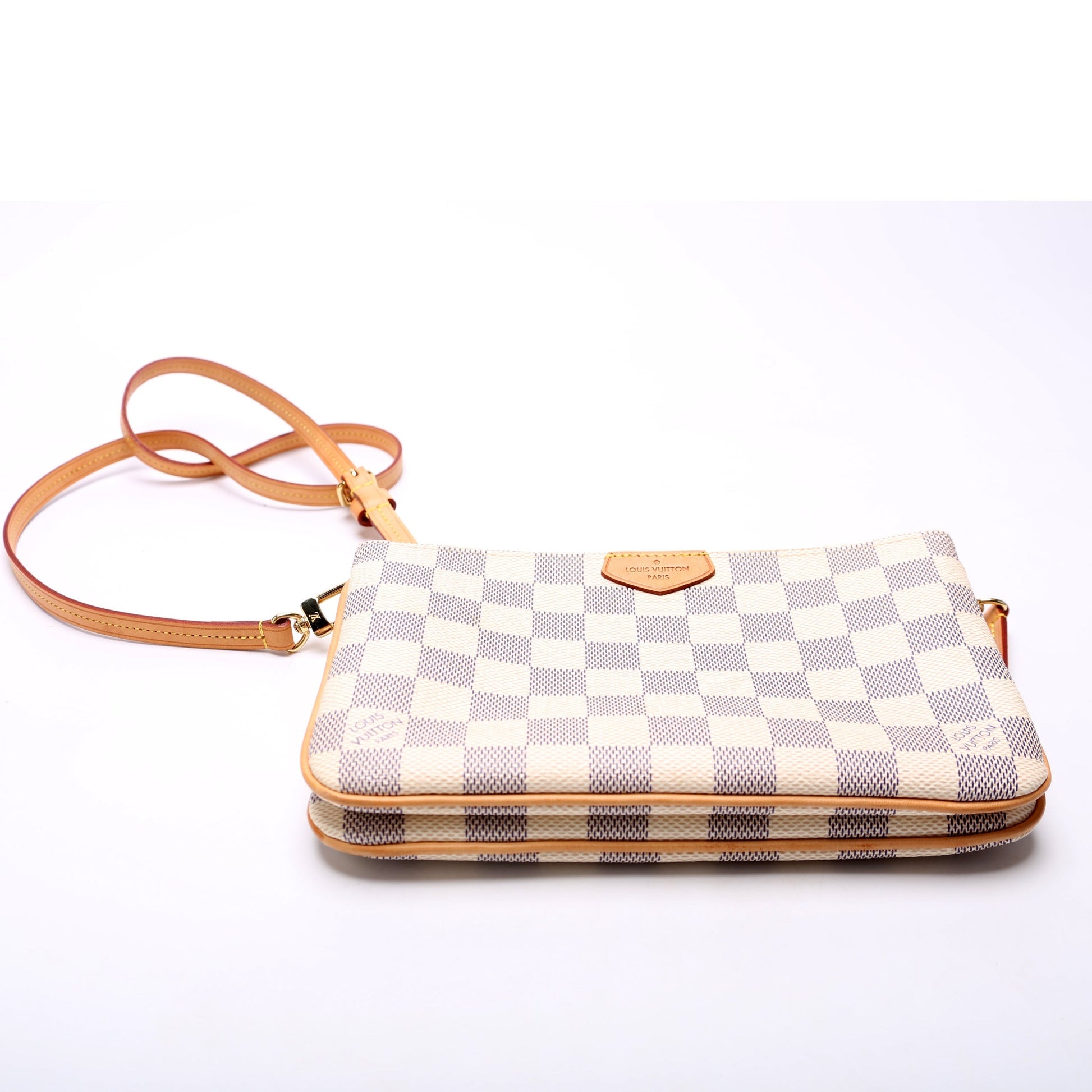 Louis Vuitton Double Zip Pochette Damier Azur