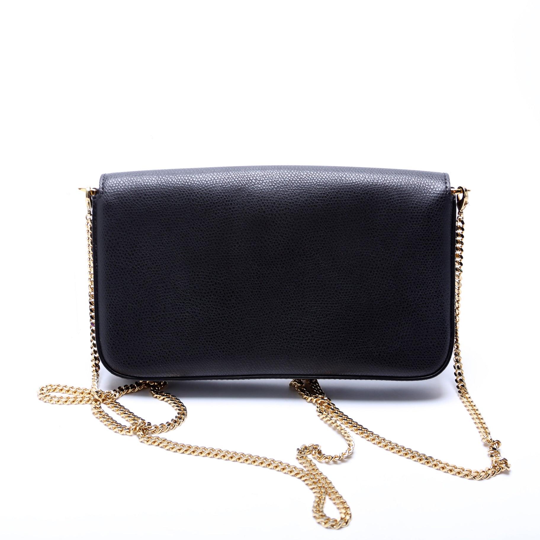 Fendi 8BS032A Wallet on Chain with Pouches Black Bag