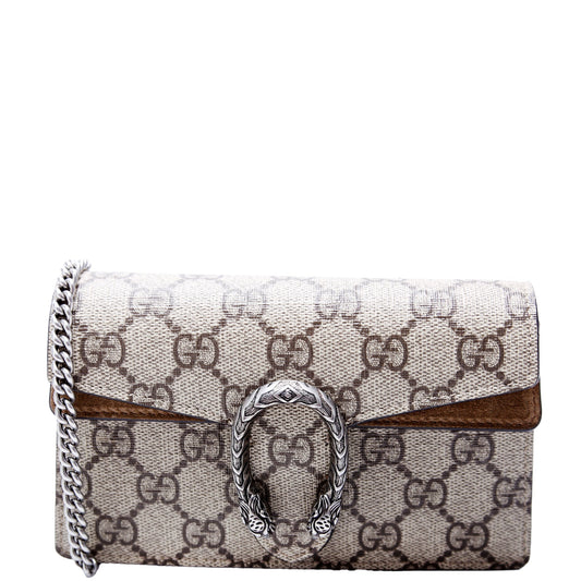 Gucci 476432 Dionysus GG Supreme Mini Brown Bag