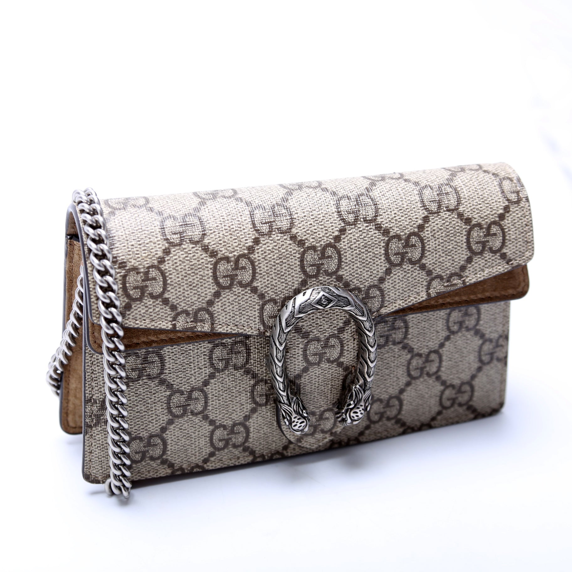 Gucci 476432 Dionysus GG Supreme Mini Brown Bag