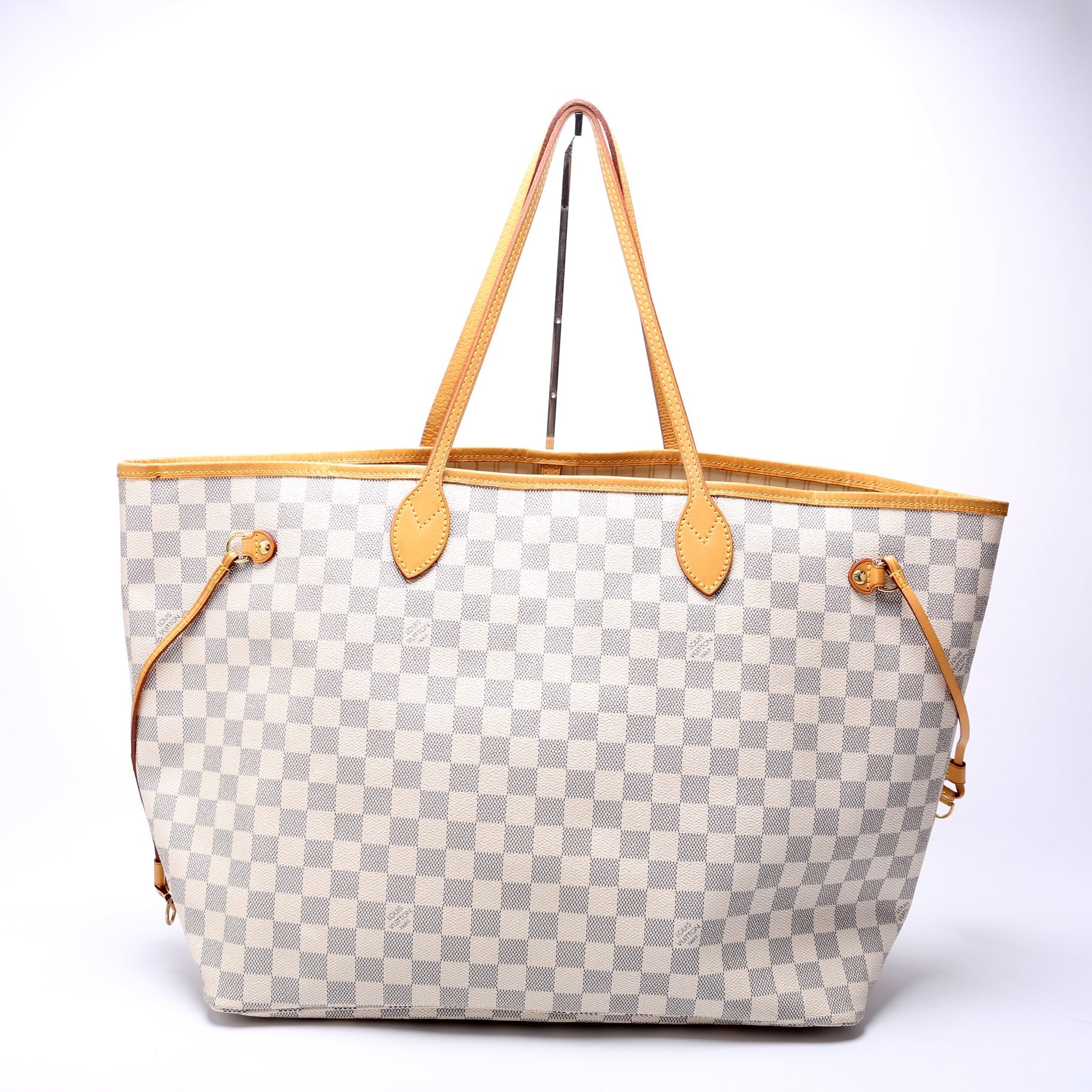 Louis Vuitton Neverfull W/Wallet GM Damier Azur