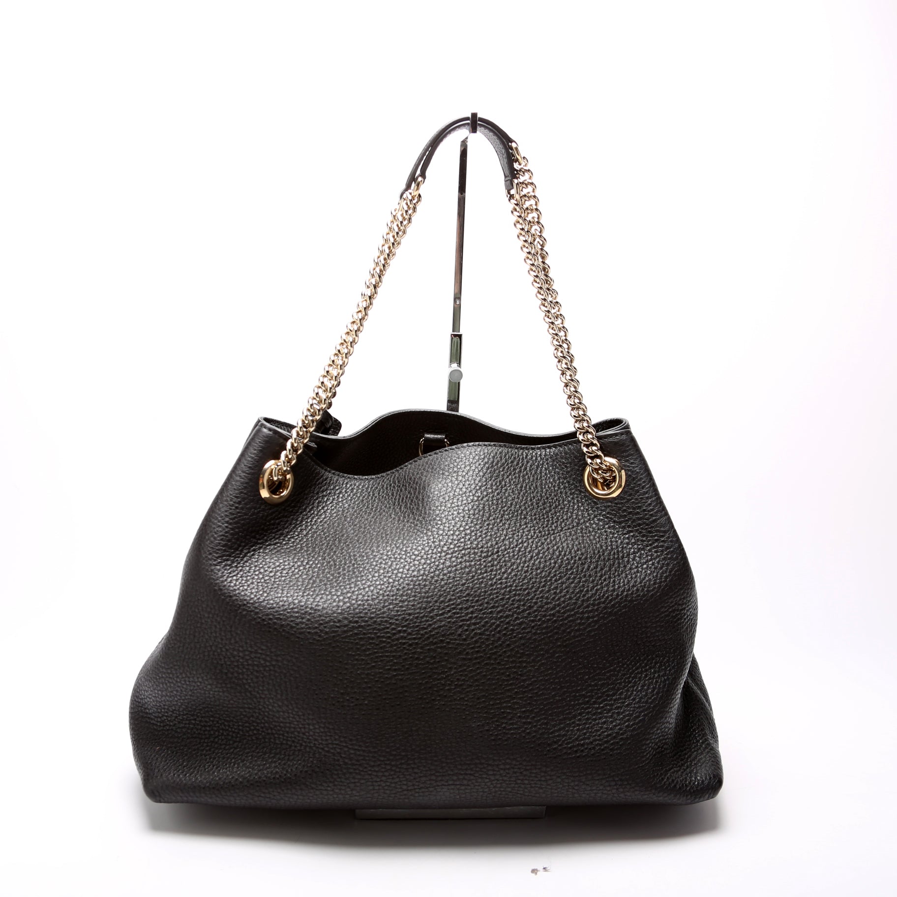 Gucci 536196 Soho Chain Tote Newer Black Bag
