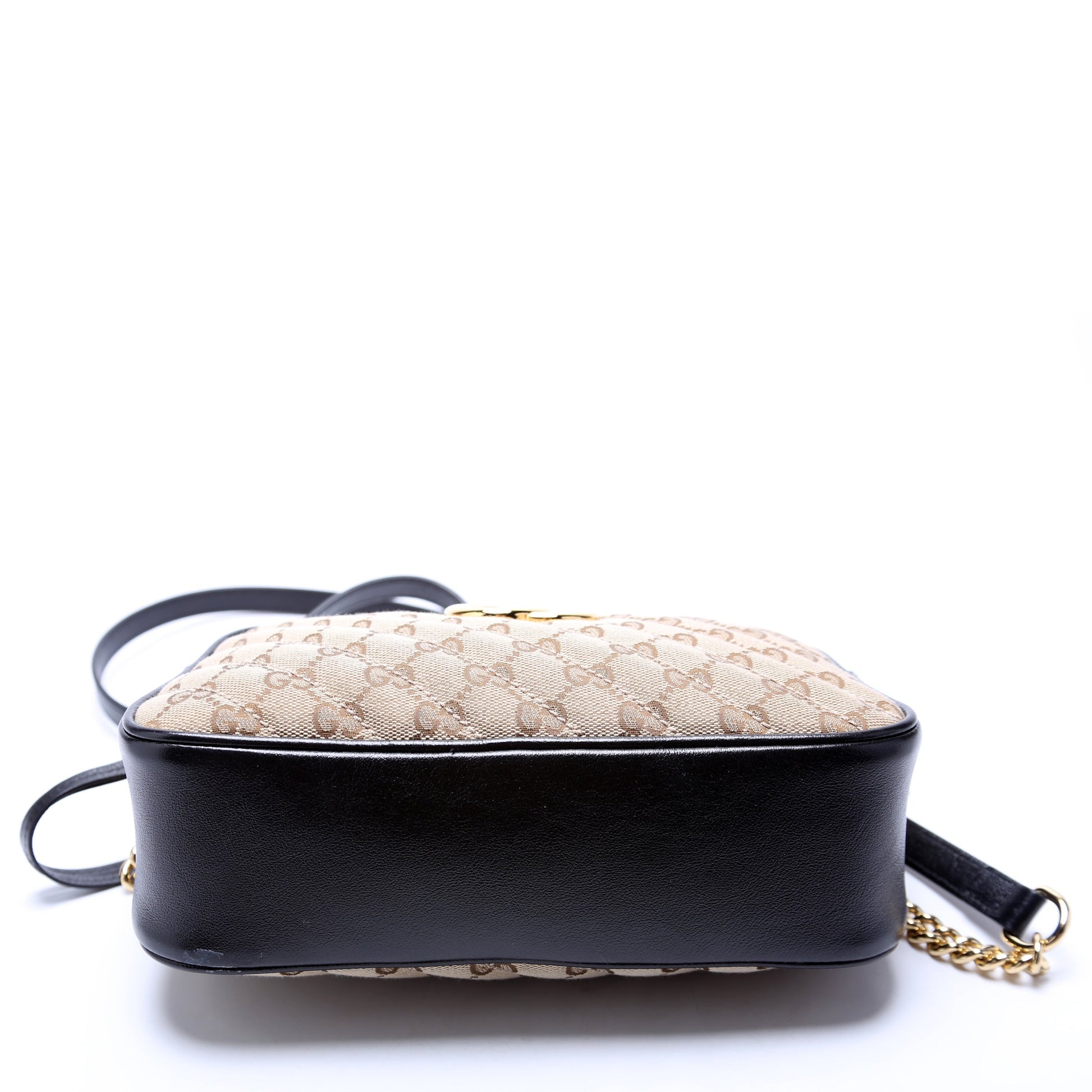 Gucci 447632 Marmont Small Canvas Camera Black Bag