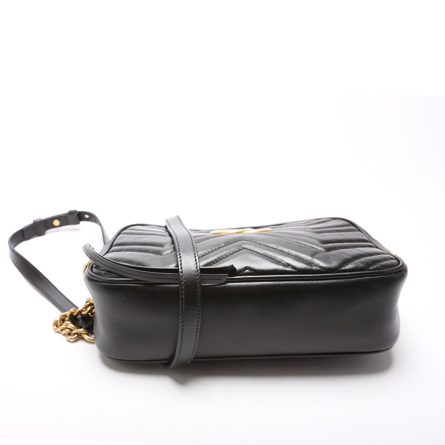 Gucci Marmont Small Leather Camera Black Bag