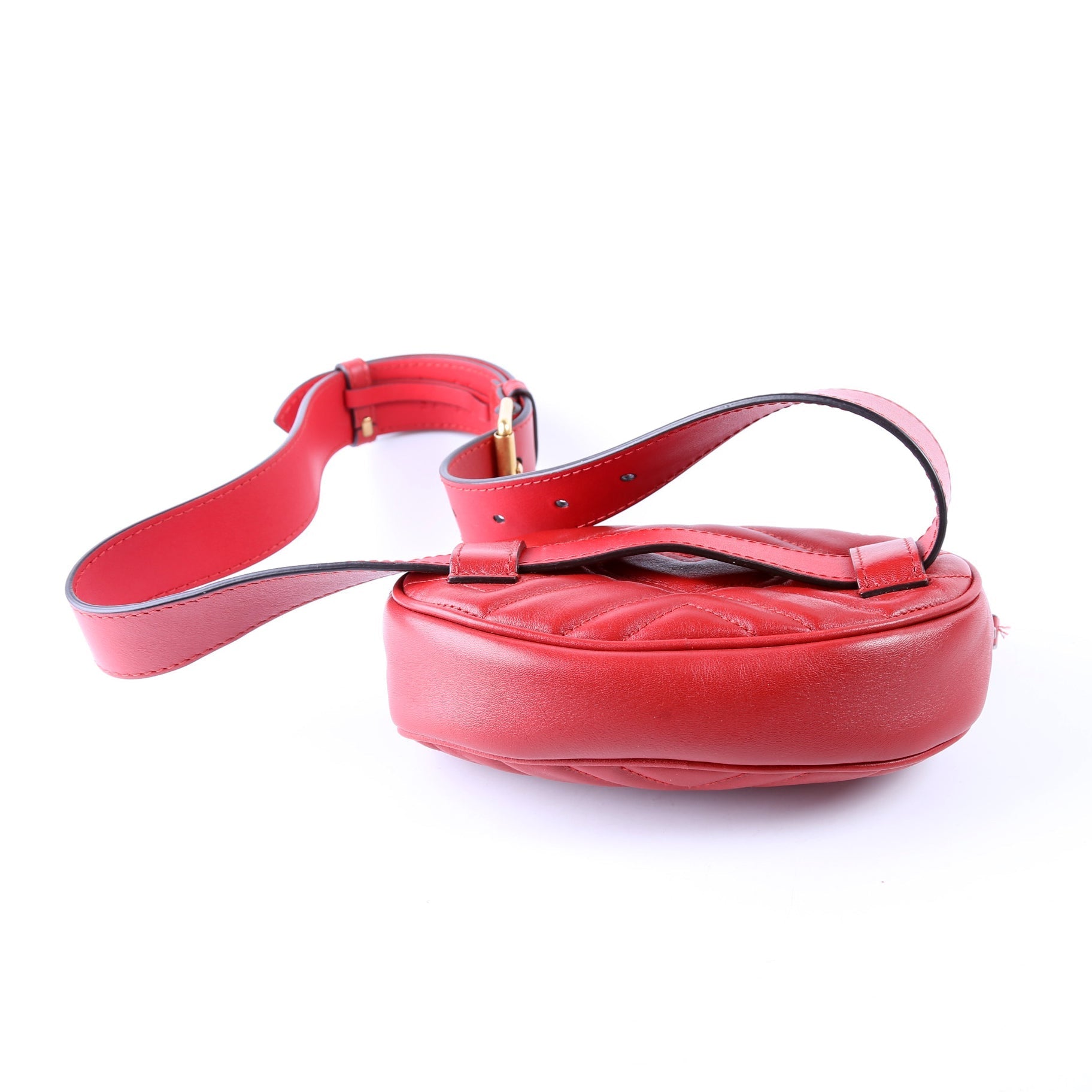 Gucci Marmont Belt Red Bag