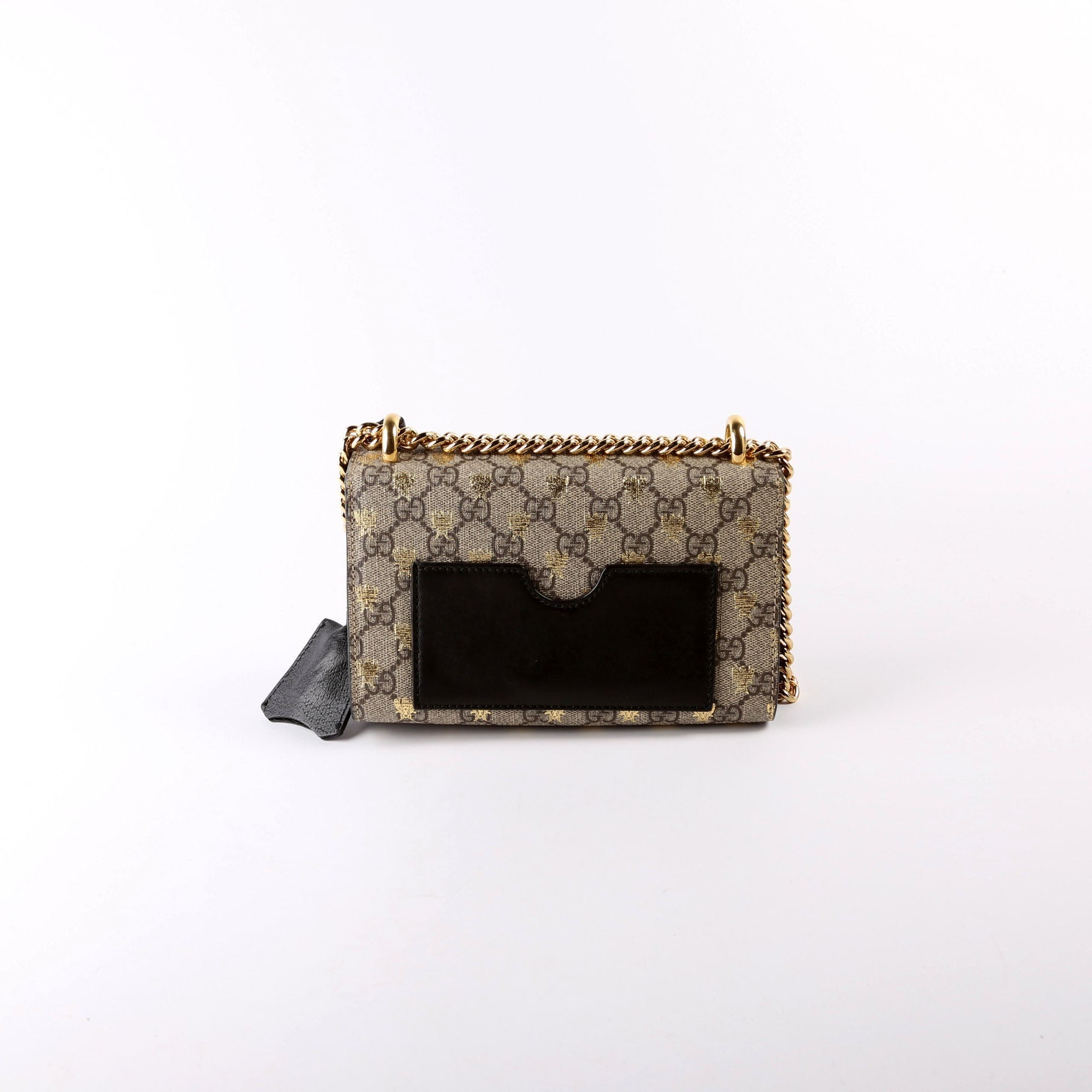 Gucci 409487 Padlock GG Supreme Bee Small Bag
