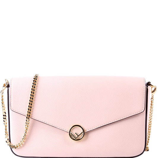 Fendi 8BS032 Envelope with Pouches WOC Grained Leather Bag