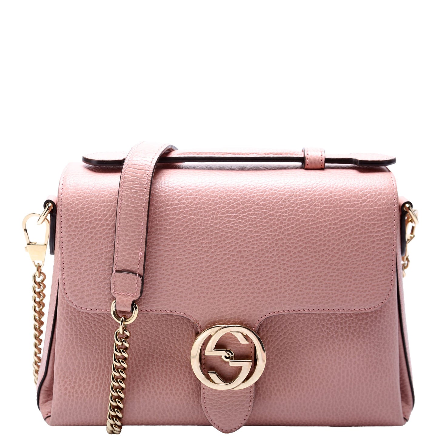Gucci 510302 Medium Interlock Satchel Pink Bag