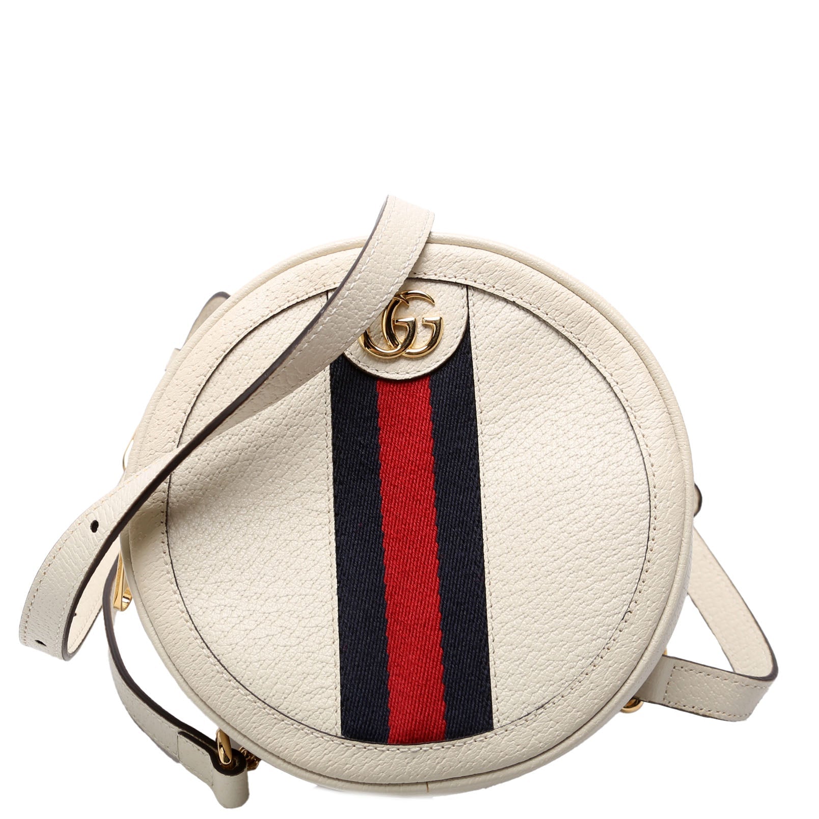 Gucci 598661 Ophidia Web Mini Round Backpack Bag