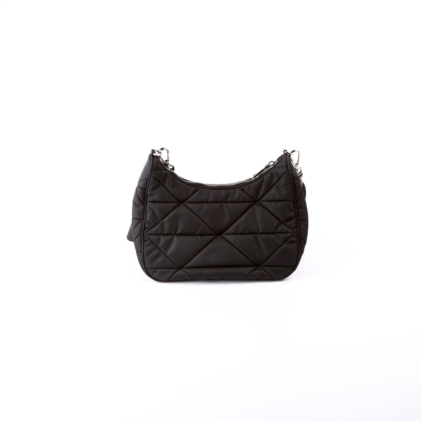 Prada 1BC151 Padded Re-Nylon Shoulder Black Bag