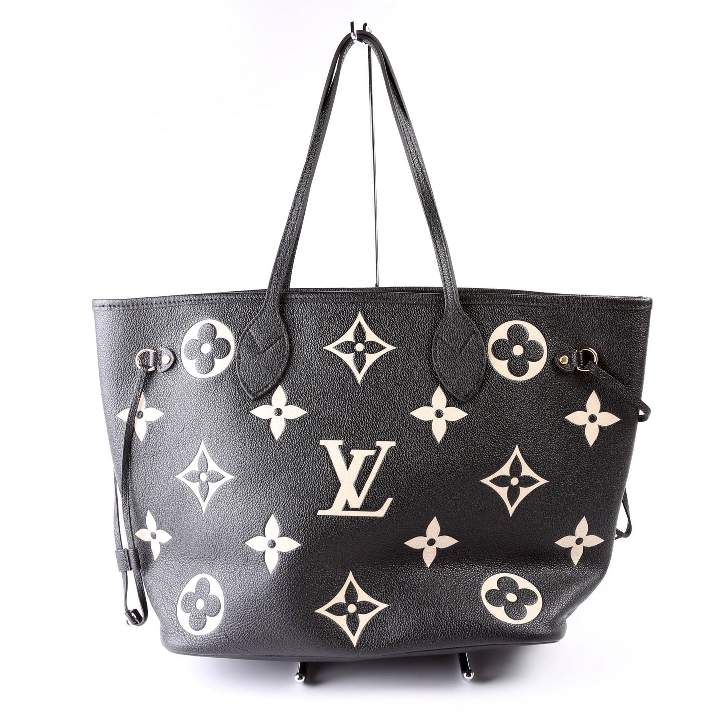 Louis Vuitton Neverfull with Wallet MM Bicolor Empreinte Black
