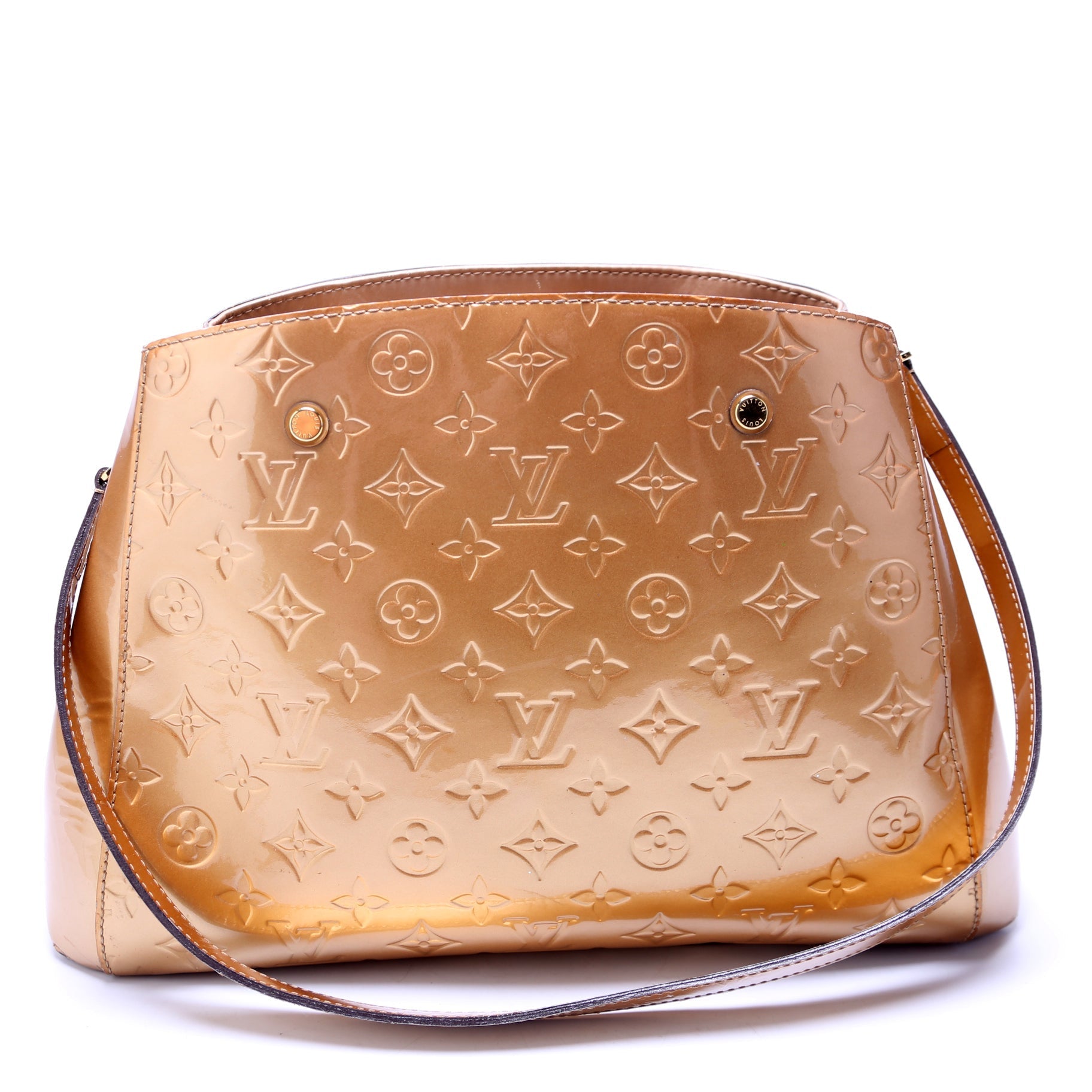 Luxury Women's Handbag | Louis Vuitton Montaigne MM Vernis Gold