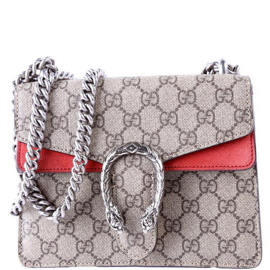 Gucci 421970 Dionysus GG Shoulder Mini Red Bag