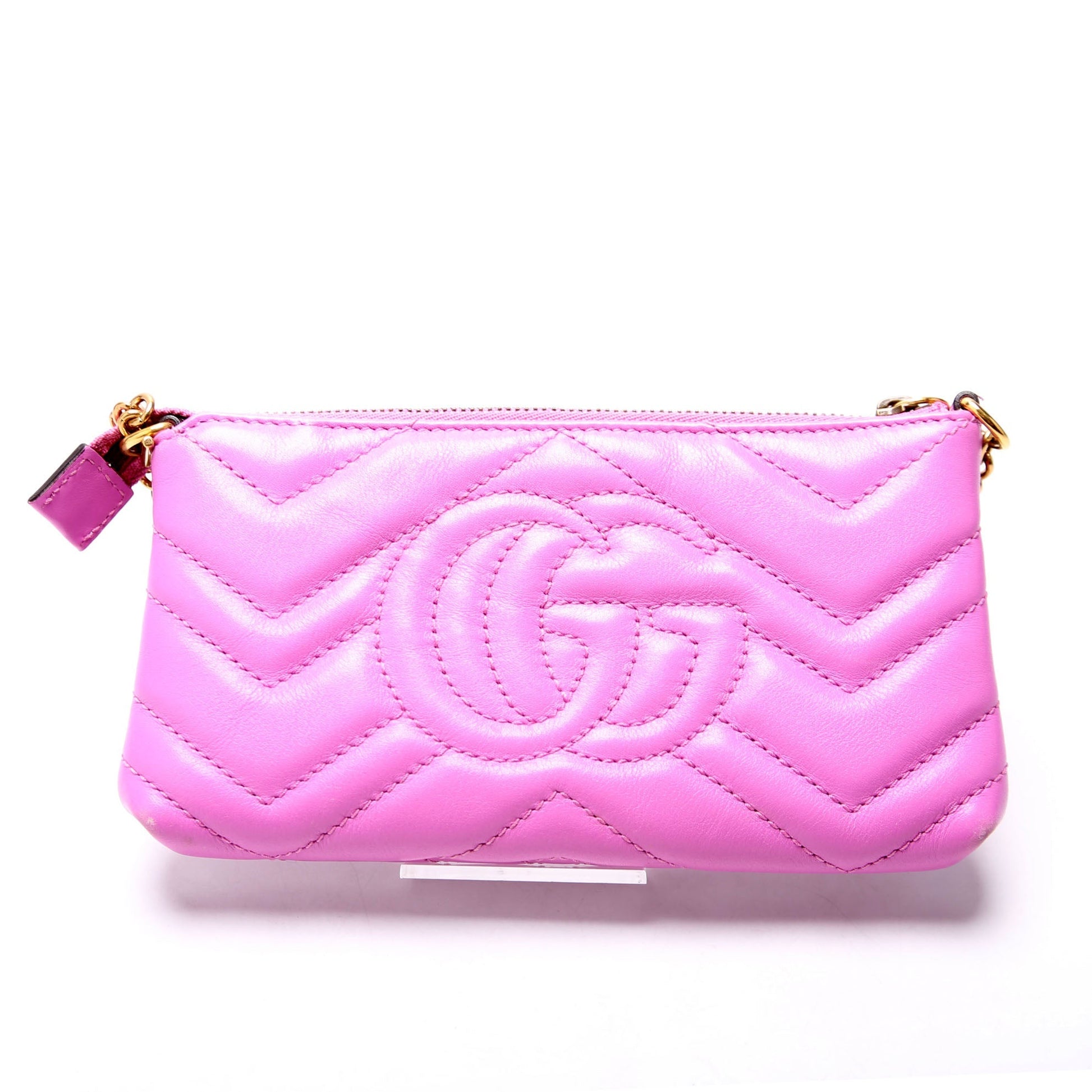 Gucci 443129 GG Marmont Mini Chain Purple Bag