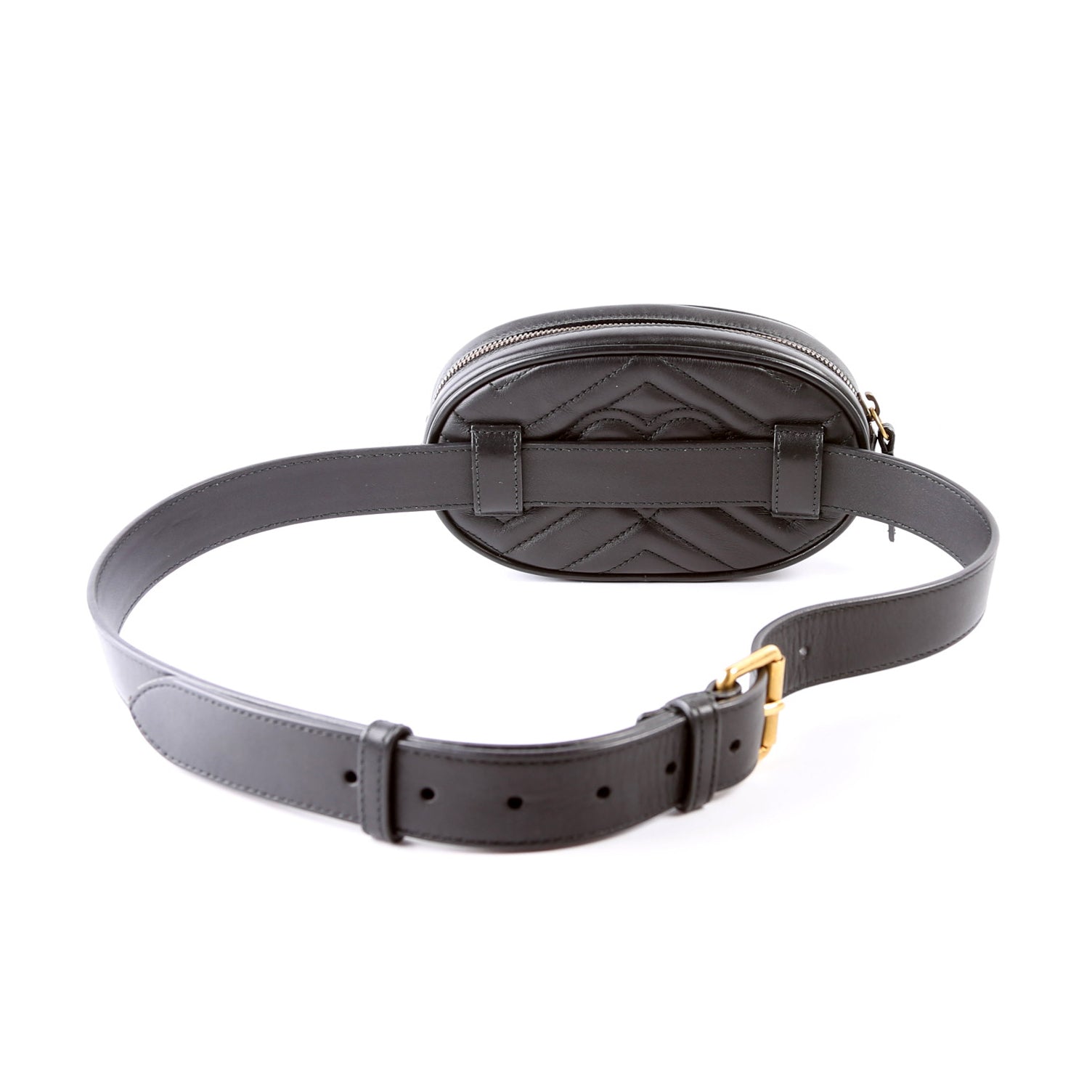 Gucci 476434 Marmont Belt 95/38 Black Bag